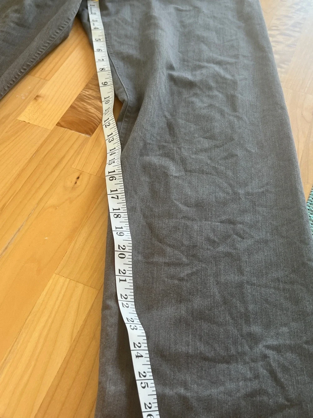 Figs Men's Gray Pants with Teal Drawcord